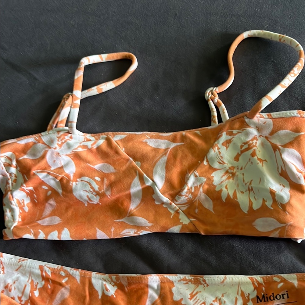 Midori Orange Floral Bikini Set - Picture 3 of 6